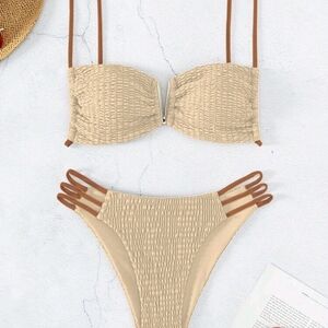 Elegant Tan Bikini Set